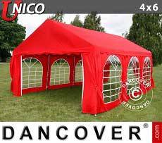 Tenda per feste UNICO 4x6m, Rosso