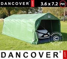 Tenda PRO 3,6x7,2x2,68m PVC, con pavimento, Verde/Grigio