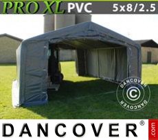 Tenda PRO 5x8x2,5x3,3m, PVC, Grigio