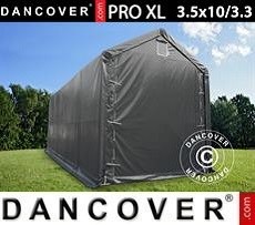 Tenda PRO XL 3,5x10x3,3x3,94m, PVC, Grigio