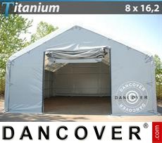 Tenda Titanium 8x16,2x3x5m, Bianco / Grigio