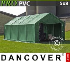 Tenda PRO 5x8x2x2,9m, PVC, Verde