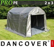 Tenda PRO 2x3x2m PE, con pavimento, Grigio