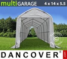 Tenda multiGarage 4x14x4,5x5,5m, Bianco