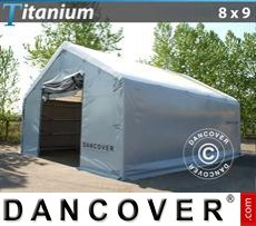 Tenda  Titanium 8x9x3x5m, Bianco / Grigio