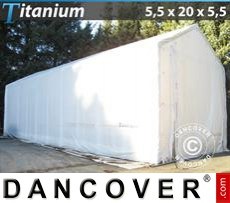 Tenda Titanium 5,5x20x4x5,5m, Bianco