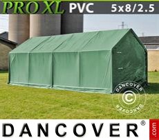 Tenda PRO 5x8x2,5x3,3m, PVC, Verde