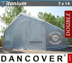 Tenda Titanium 7x14x2,5x4,2m, Bianco / Grigio