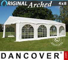 Tenda per feste PRO Vintage Style 4x8m Bianco, incl. 6 fianchi