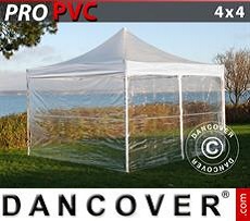 Tenda per feste  PRO 4x4m Trasparente, inclusi 4 fianchi