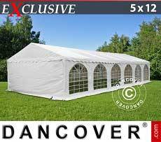 Tenda per feste  Exclusive 5x12m PVC, Bianco