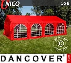 Tenda per feste UNICO 5x8m, Rosso