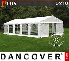 Tenda per feste PLUS 5x10m PE, Bianco