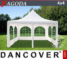 Tenda per feste  Pagoda 4x4m, Bianco