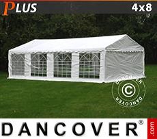 Tenda per feste PLUS 4x8m PE, Bianco